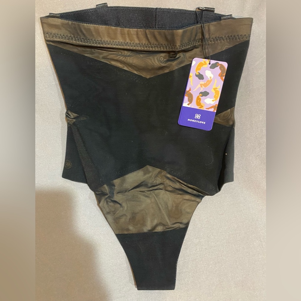 Honeylove, Black High Waisted Thong Shapeware